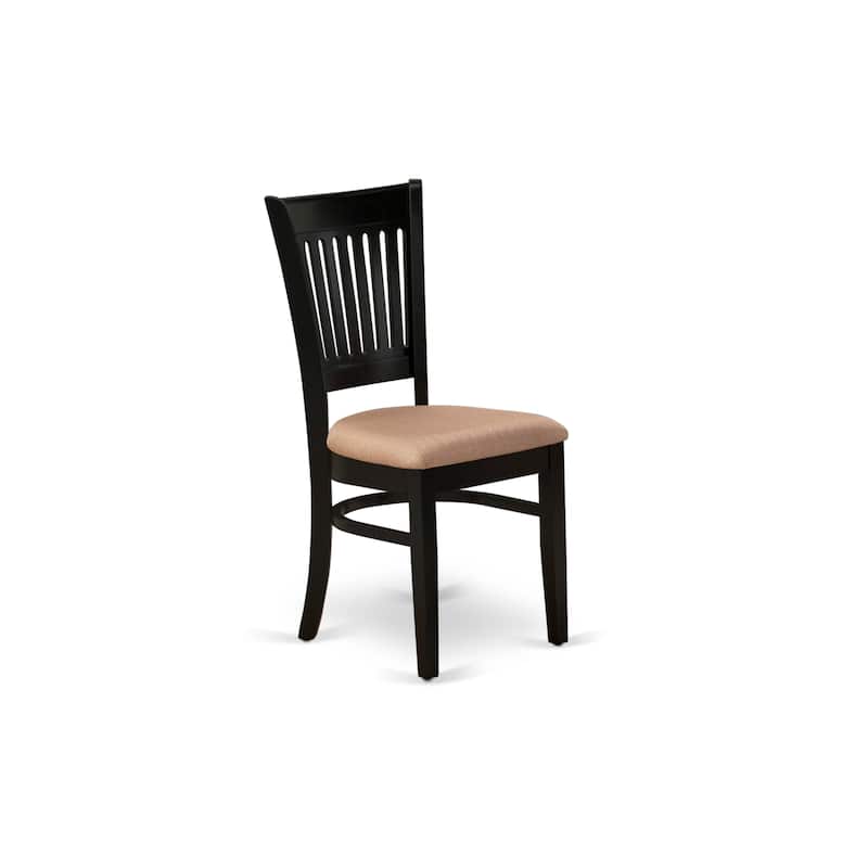 East West Furniture Vancouver Dining Room Chairs - Dining Chairs, Set of 2,(Finish & Seat Type Options)