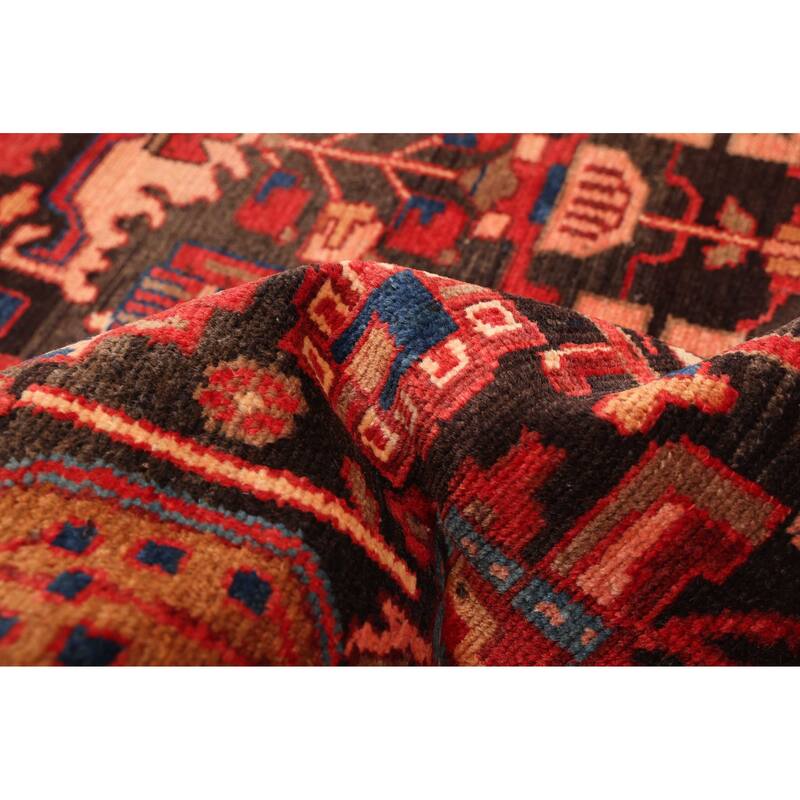 ECARPETGALLERY Hand-knotted Konya Anatolian Black, Red Wool Rug - 4'10 x 7'0