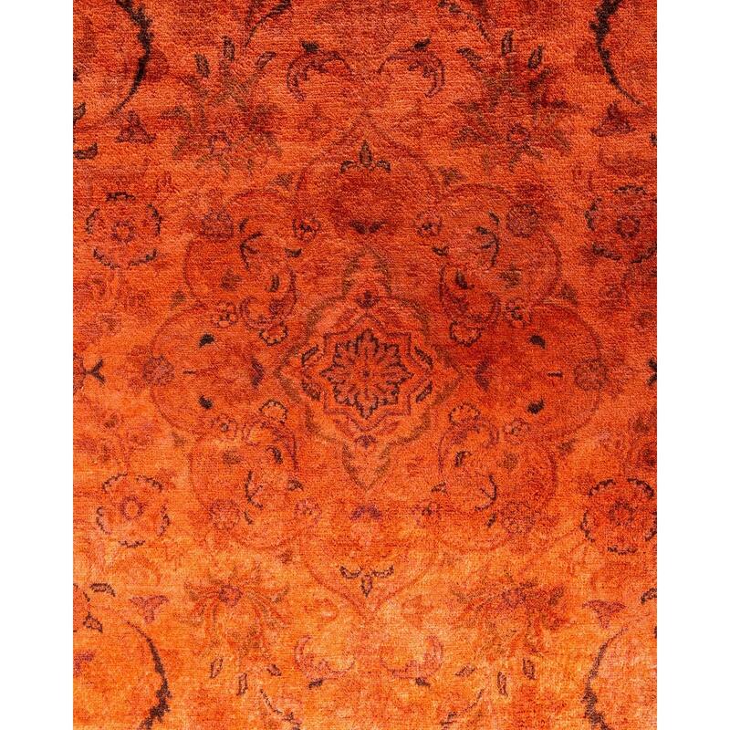 Fine Vibrance One-of-a-Kind Hand-Knotted Area Rug - Pink, 5' 7" x 5' 7" - 5' 7" x 5' 7"