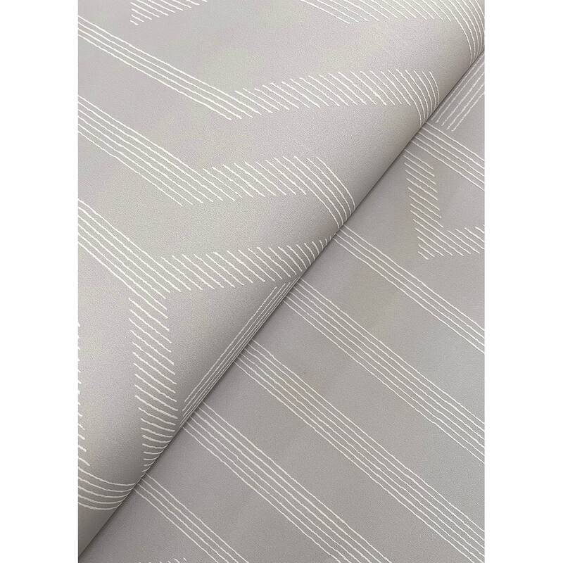 A-Street Prints Essex Light Grey Geometric Wallpaper