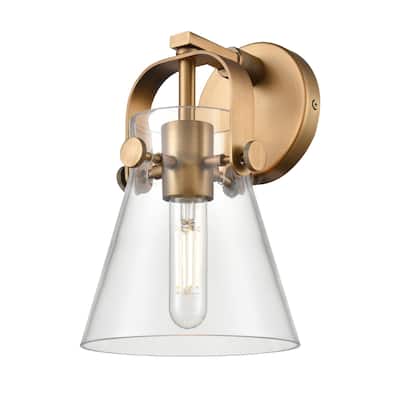 Innovations Lighting 423-1W-10-7 Pilaster II Cone Sconce Pilaster II