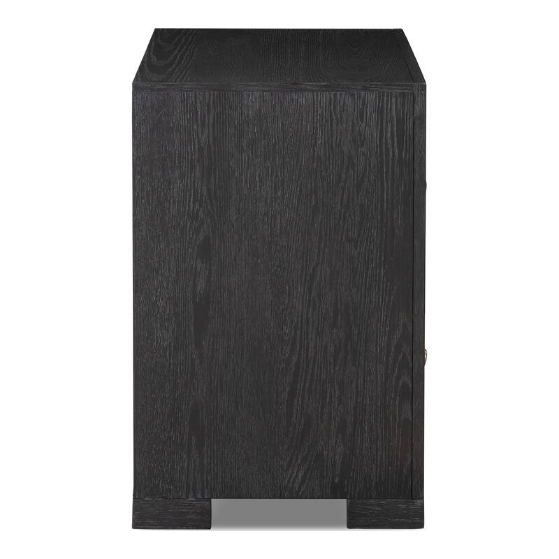 Furniture of America Durem II Modern Classic 3-Piece Solid Wood Panel Bedroom Set with 2-Drawer Oversized Nightstand