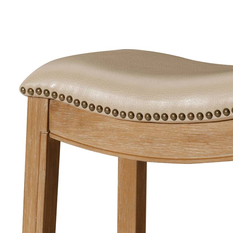 Maven Lane Adrien Saddle Kitchen Stool