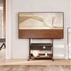 preview thumbnail 21 of 19, FITUEYES Mobile TV Stand Modern Storage TV Cart Mount for TVs Up to 85 Inch