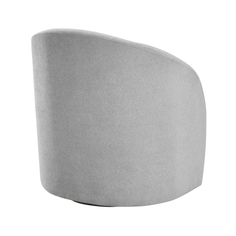 Tapestry 28.5" Boucle Swivel Chair - 360-Degree Metal Swivel Base