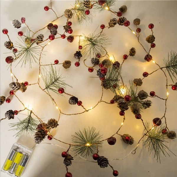 6.56ft 20 LED Party Garland for Home Garden Xmas Tree Décor. Opens flyout.