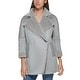 Calvin Klein Women's Midi Warm Faux Fur Coat Gray Size X-Large - Bed ...