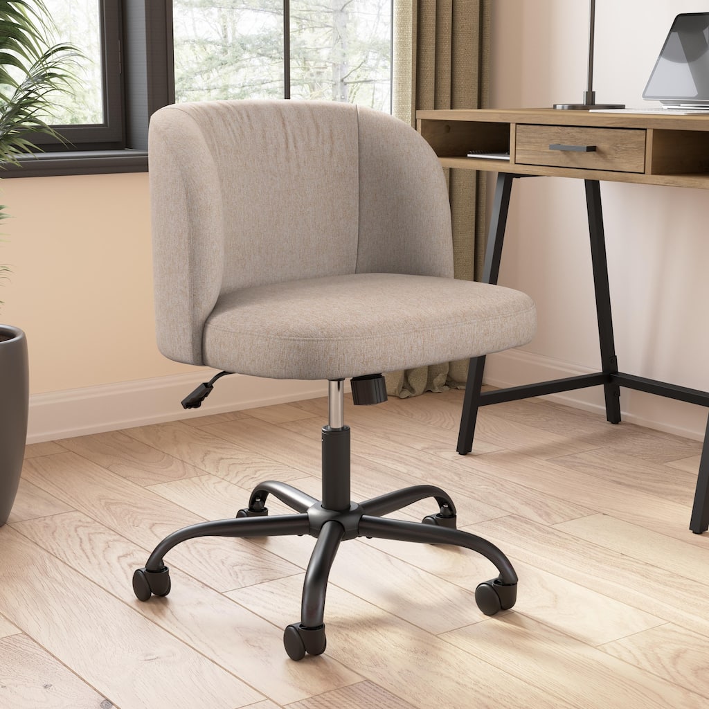 Bush Furniture Pembroke Armless Desk Chair for Home Office