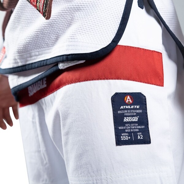 Scramble Athlete 4 Midweight 450gsm Brazilian Jiu-Jitsu Gi White