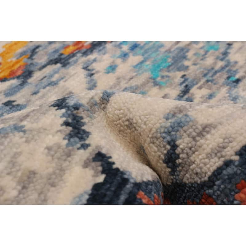 ECARPETGALLERY Hand-knotted Mystique Ivory Wool Rug - 9' 3" x 11' 9"