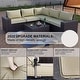 preview thumbnail 125 of 125, Kullavik 13 Pieces Outdoor Patio Furniture Set with Fire Pit Table w/ Wide Armrests