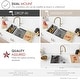 preview thumbnail 5 of 7, Composite Granite Dual-Mount 30" Double-Bowl kitchen Sink - 30" x 18" x 9.50"