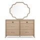 preview thumbnail 35 of 35, Furniture of America Kian Modern 6-Piece Natural Oak Solid Wood Panel Bedroom Set