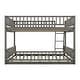 preview thumbnail 3 of 15, Full XL over Queen Bunk Bed with Ladder and Guardrails