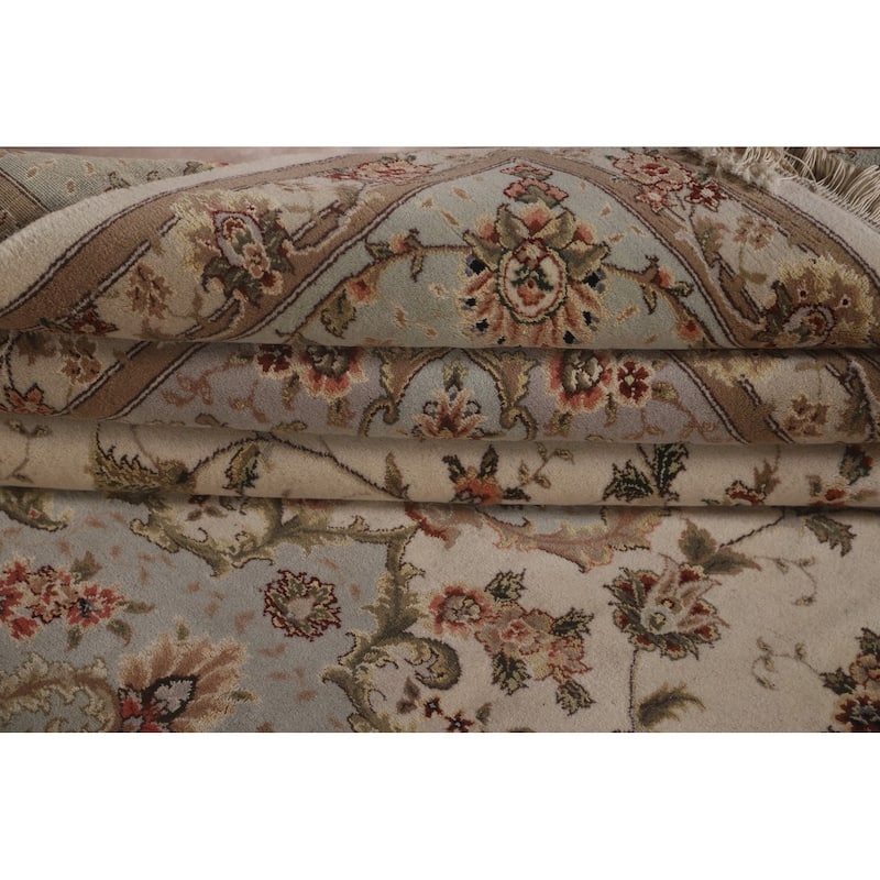 Vegetable Dye Tabriz Chinese Area Rug Handmade Wool Carpet - 8'8" x 11'6"