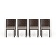 preview thumbnail 4 of 5, Popham Wicker Stacking Chair (Set of 4) by Havenside Home