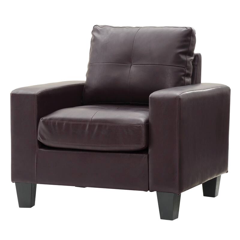 Pocket Coil Seating Accent Chair - 36" - Dark Brown