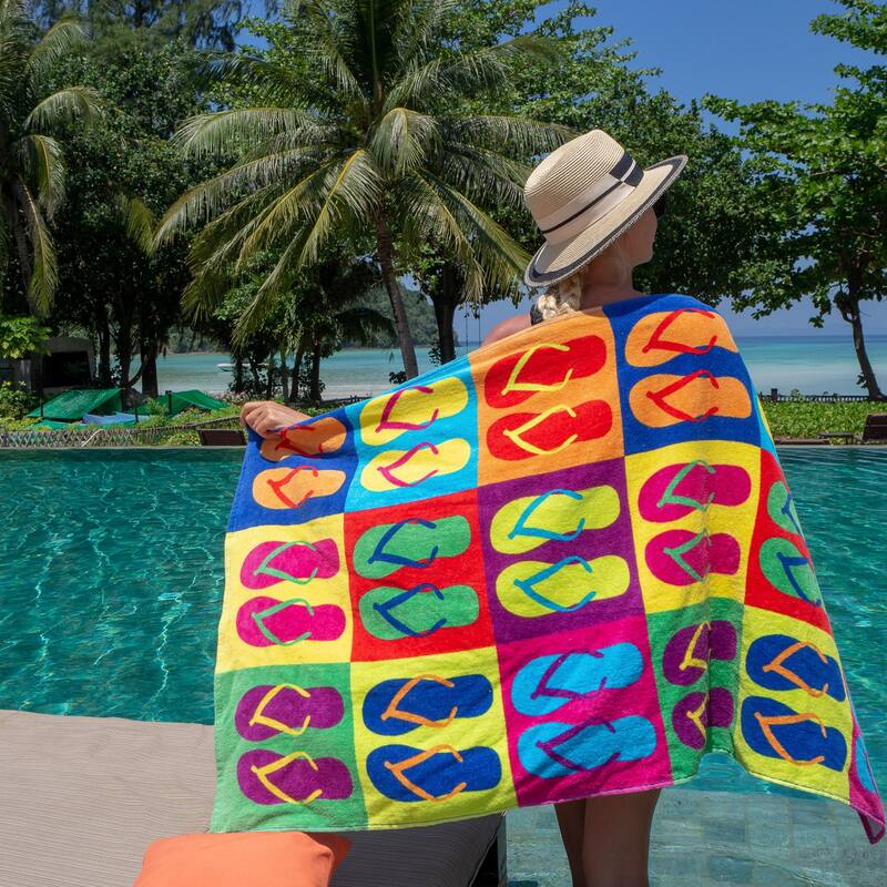 Arkwright Cotton Printed Novelty Beach Towel - 30x60 Inches