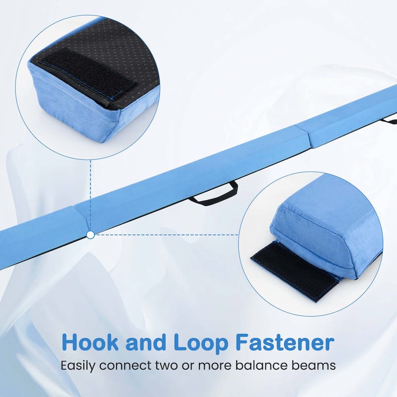 Costway 7 FT Folding Balance Beam Foam Floor Gymnastic Beam with - See Details