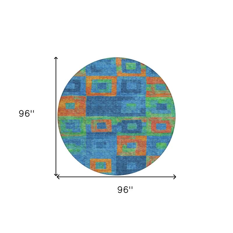 HomeRoots Geometric Transitional Rectangle Outdoor Rug