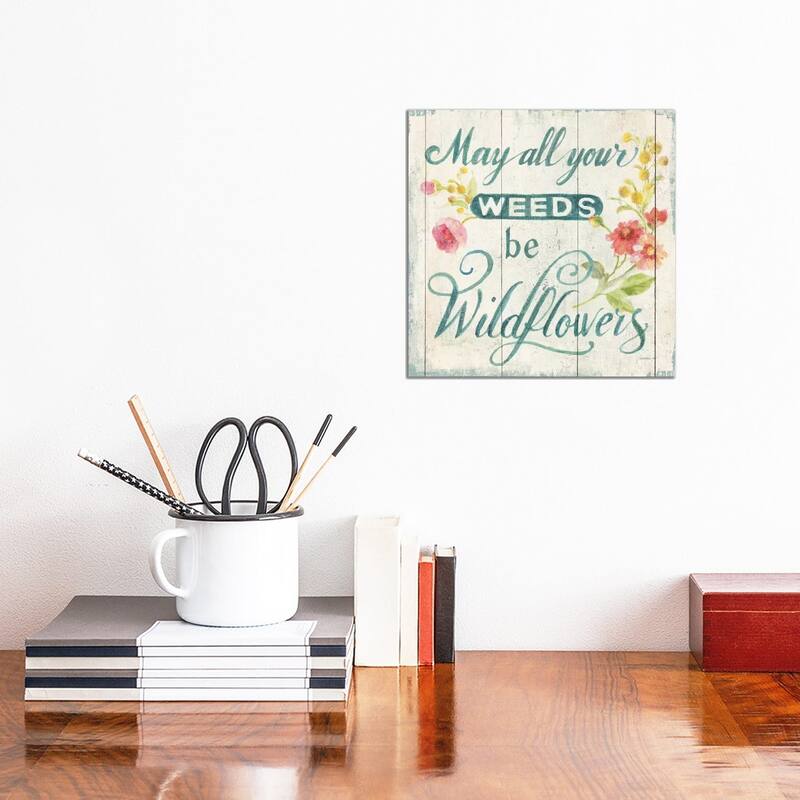 iCanvas "Full Bloom XII Floral" by Danhui Nai Canvas Print - 12x12x1.5
