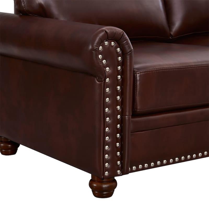 Living Room Sofa with Storage Sofa 1+2+3 Sectional,Faux Leather