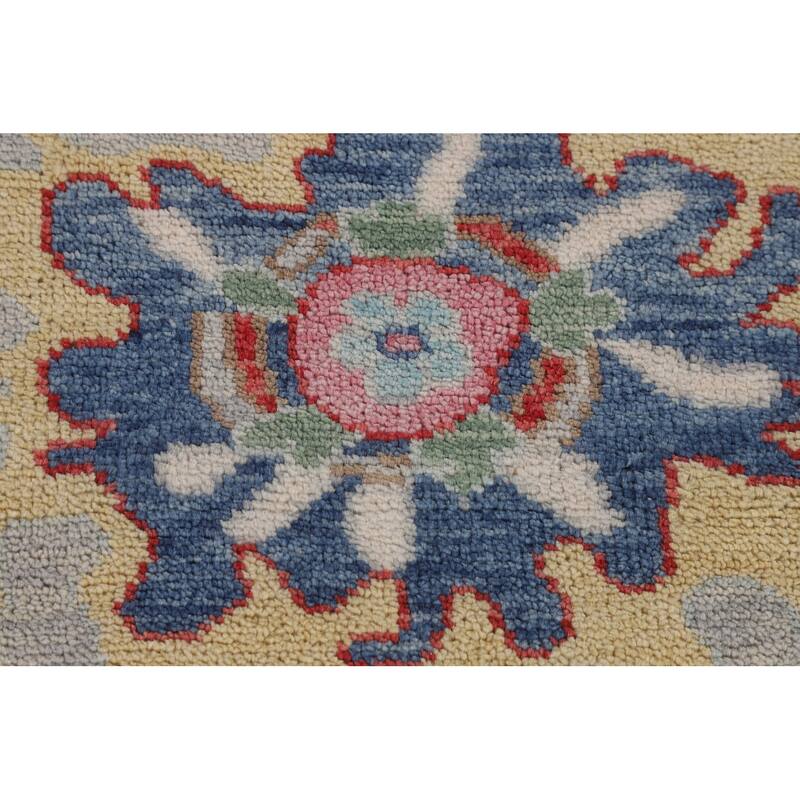 Floral Oushak Oriental Area Rug Handmade Wool Carpet - 8'11" x 11'6"