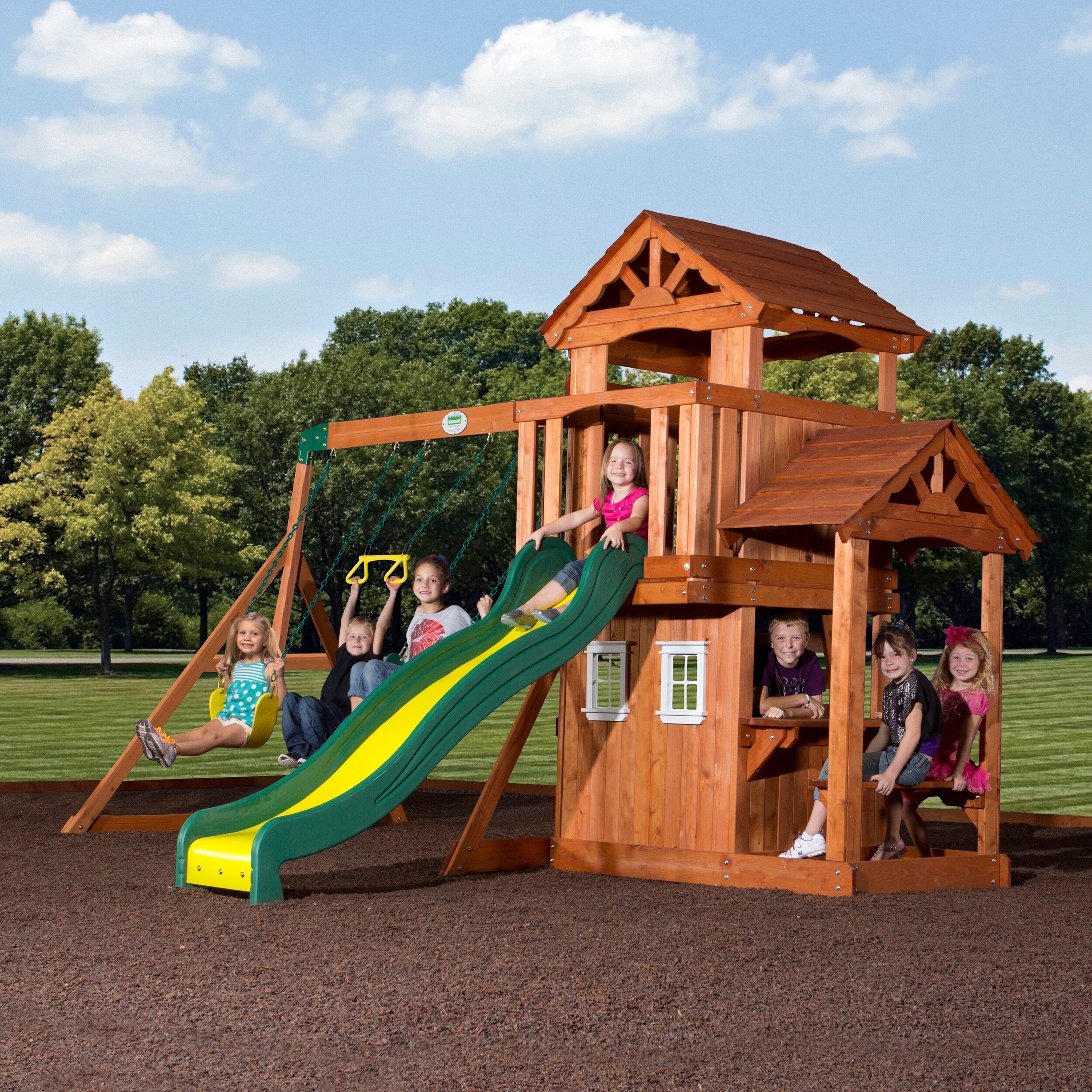 backyard discovery children's swing sets