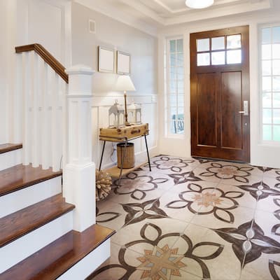 Merola Tile Argos Natural 17-3/4" x 17-3/4" Ceramic Floor and Wall Tile