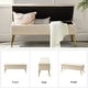 preview thumbnail 91 of 137, HULALA HOME Neptunus Modern 45.5" W Velvet Bedroom Storage Bench for End of Bed with Nailhead Trim