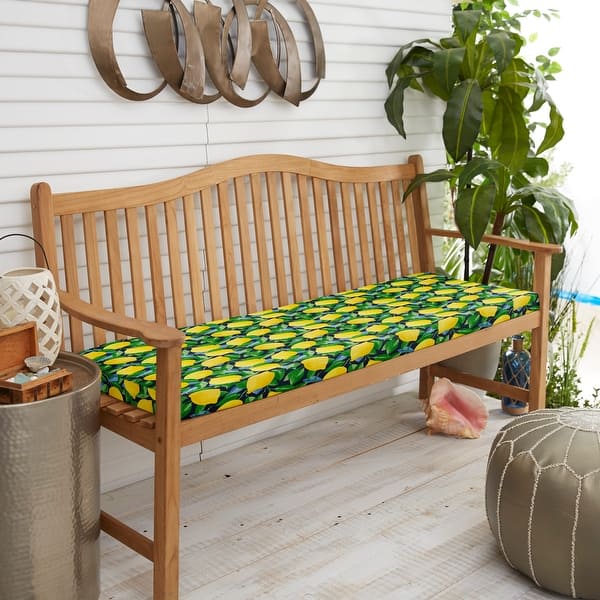 yellow bench cushions