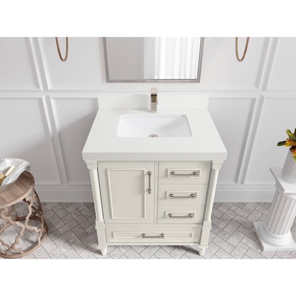 Willow Collections 30 in. W x 22 in. D Aberdeen Single Sink Bathroom Vanity with Countertop