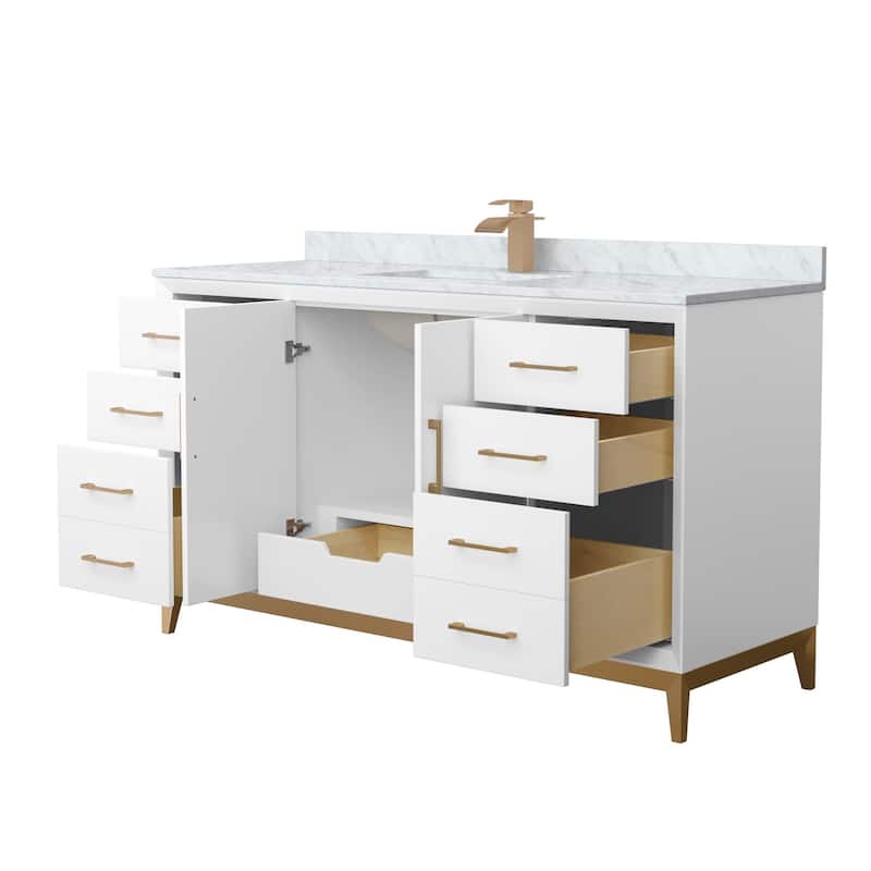 Wyndham Collection WCH818160S-CMUNS-MXX Amici 60" Free Standing Single