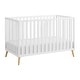 preview thumbnail 3 of 2, Oxford Baby Cozy Nest 3 In 1 Island Crib Snow White/Natural