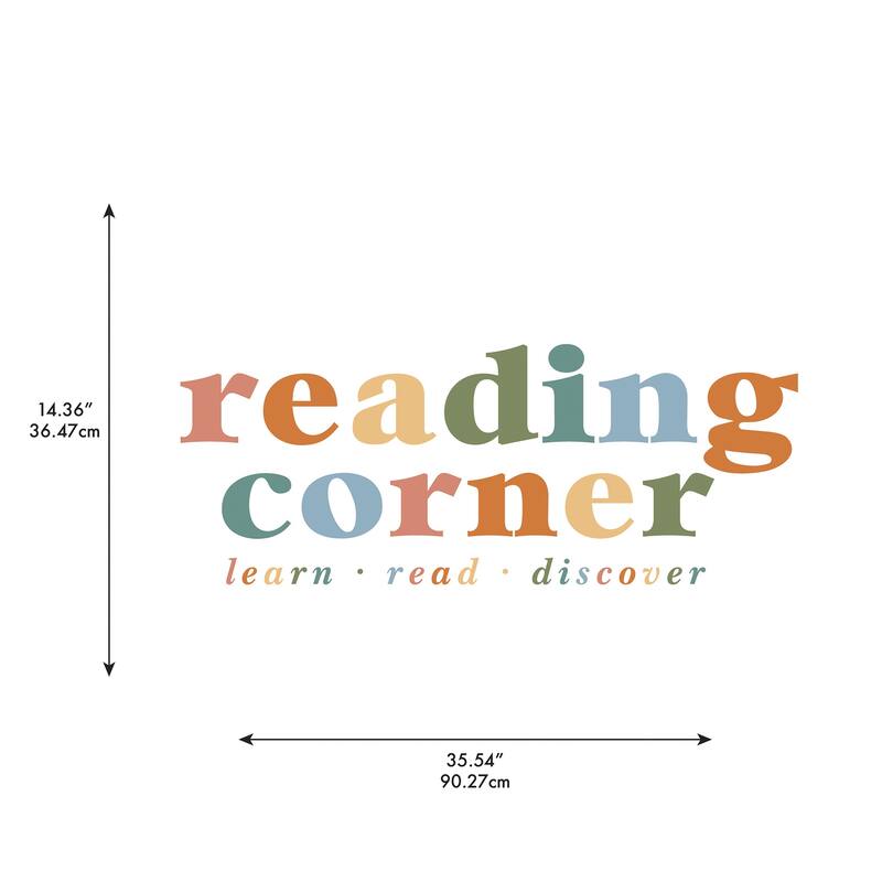 RoomMates Reading Corner Multicolor Wall Quote Decals