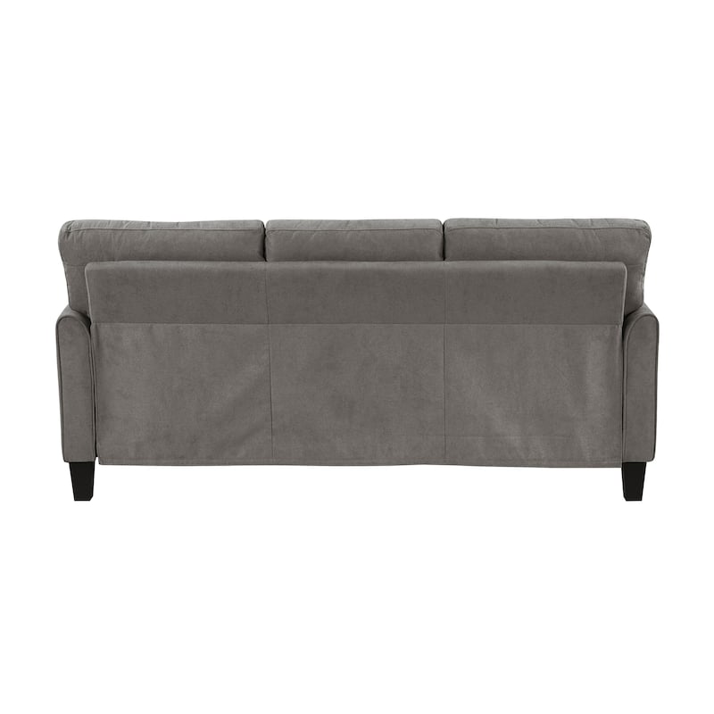 Felix Textured 2-Piece Living Room Set - Wood Finish Exposed Feet