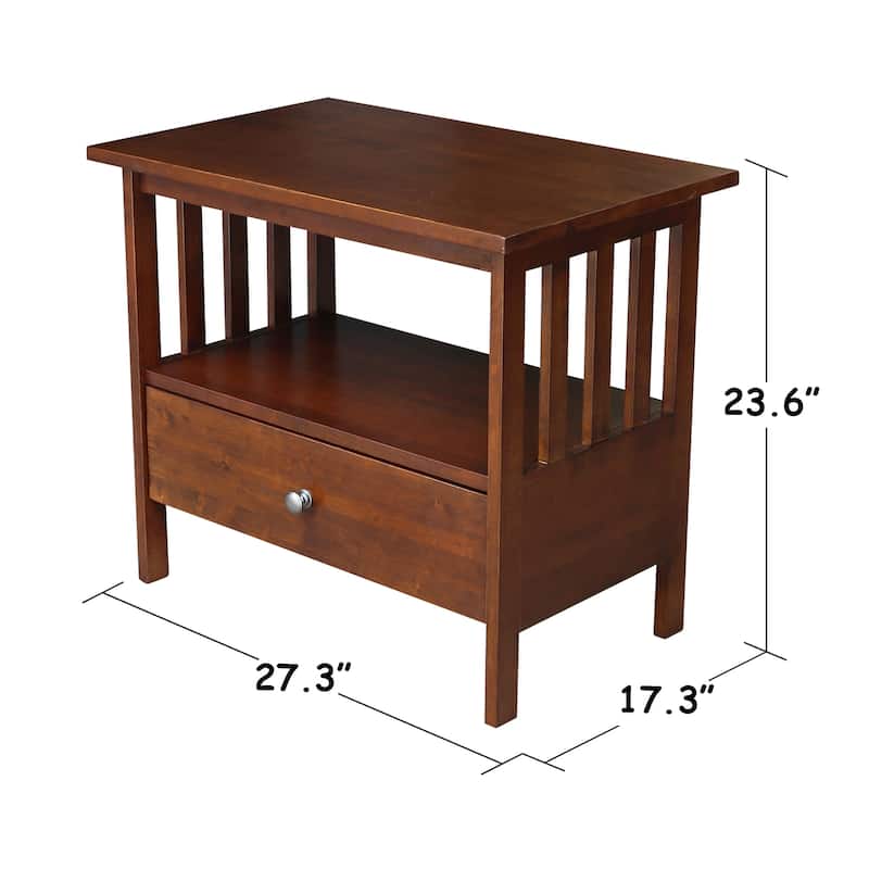 International Concepts Mission Entertainment/TV Stand - 28" - n/a