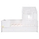 preview thumbnail 10 of 21, Twin Size House Low Loft Bed w/ Trundle Upholstered Platform Bed Frame