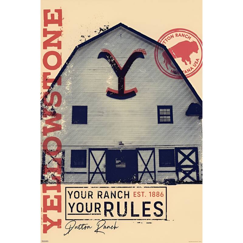 Yellowstone - Your Ranch Art Poster - 24 x 36 Inch
