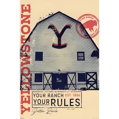 Yellowstone - Your Ranch Art Poster - 24 x 36 Inch