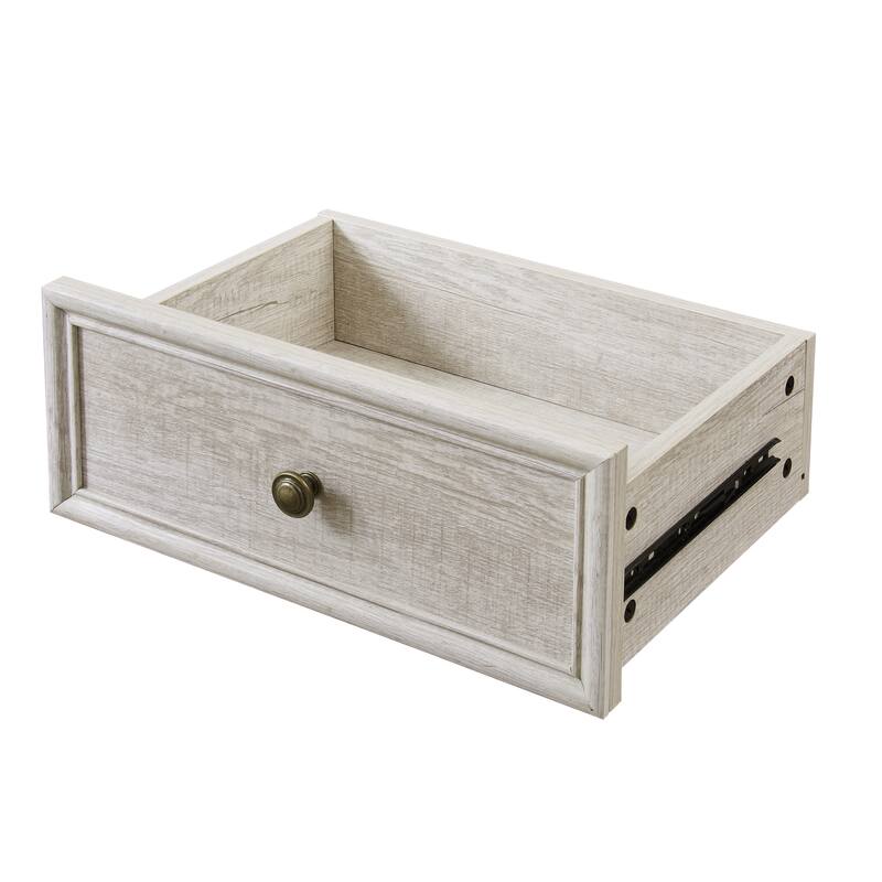 GDF Studio - Modern Tall Storage Cabinet with Drawer and Glass Doors.