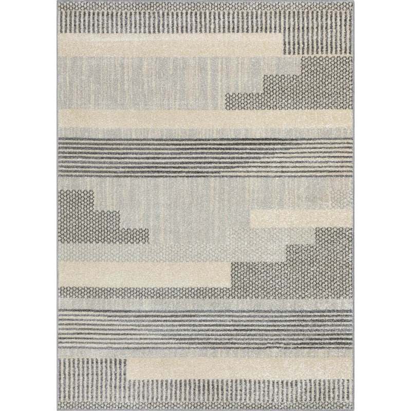 Well Woven Mystic Athena Tribal Moroccan Area Rug - 7' 10" x 9' 10" - Light Grey - Rectangle