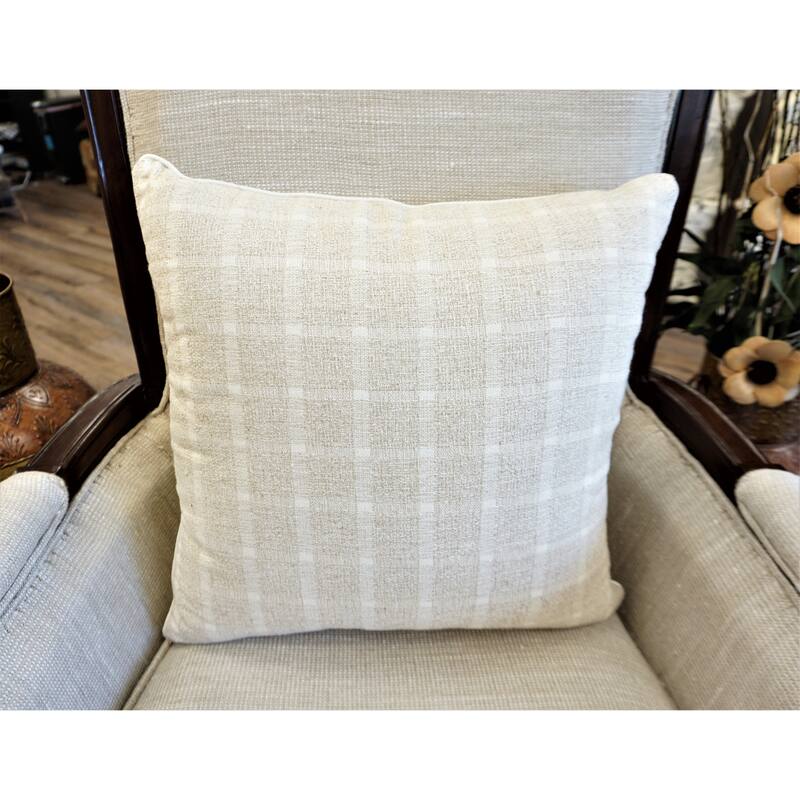 Home&Manor Foothill Vintage Raw Silk Pillow 18"