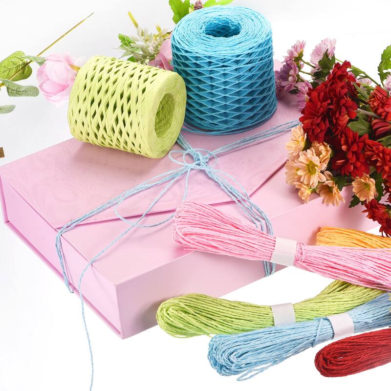 Raffia Paper Craft Rope 200m Length Handmade for DIY Decoration