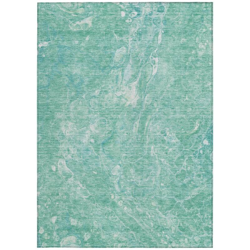 HomeRoots Abstract Transitional Rectangle Outdoor Rug
