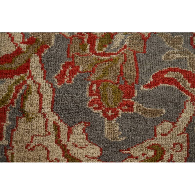 Hand Knotted Oriental 100% Wool Carpet Traditional Floral Red Sultanabad Area Rug - 16' 10'' X 12' 5''