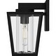 preview thumbnail 4 of 5, Jett 1-Light Matte Black Outdoor Wall Lantern