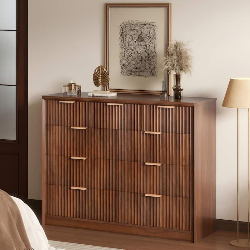 Modern Wooden 9-Drawer Dresser with Ample Storage