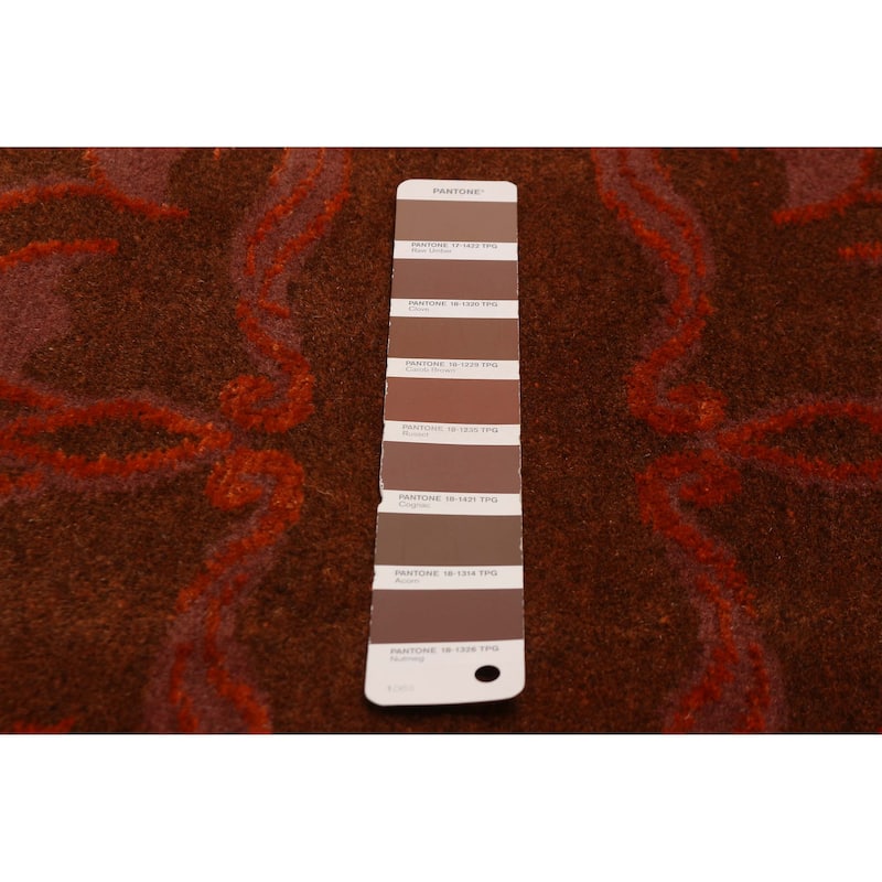 ECARPETGALLERY Hand-knotted Opulence Brown Silk, Wool Rug - 3'4 x 5'5