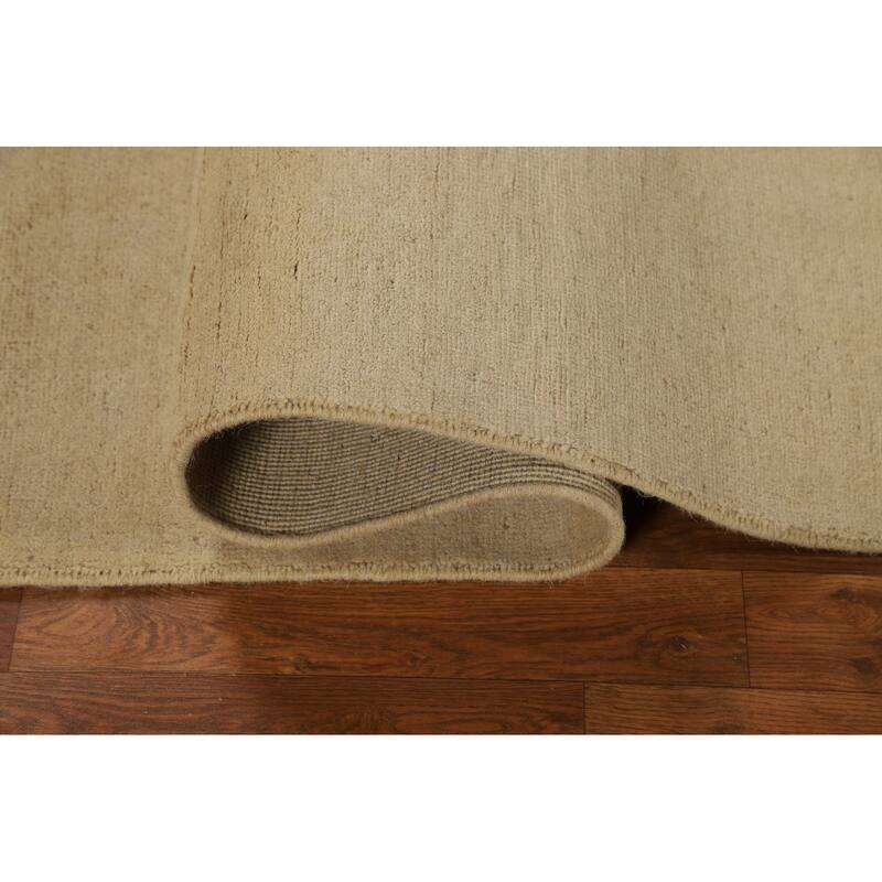Gabbeh Modern Accent Rug Handmade Solid Wool Carpet - 3'10"x 5'11"